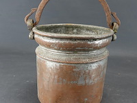 Antieke 19de eeuwse koperen emmer - afbeelding 1 van  5