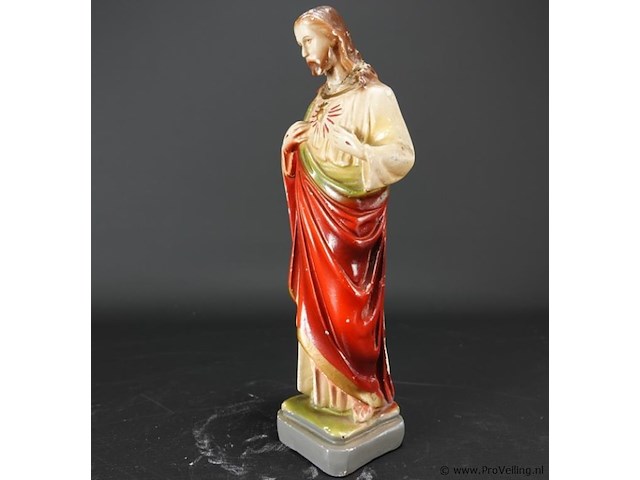 Antieke aardewerk beeld van de heiland - afbeelding 2 van  3