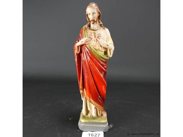 Antieke aardewerk beeld van de heiland - afbeelding 1 van  3