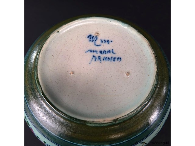 Antieke aardewerk bloemverdeler - afbeelding 5 van  5