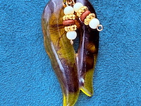 Antieke amber pendant collier - afbeelding 3 van  4