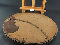 Antieke barbola geslepen spiegel - afbeelding 5 van  5