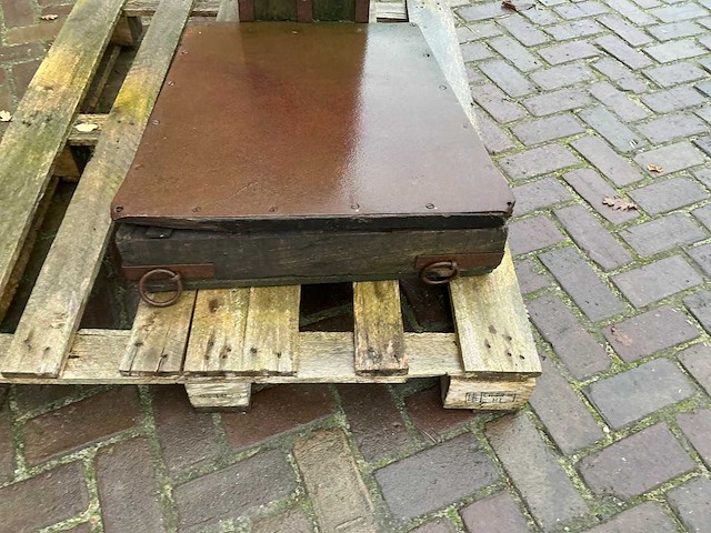 Antieke bascule vloerweegschaal - afbeelding 3 van  11