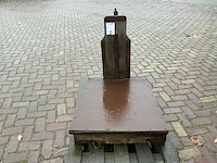 Antieke bascule vloerweegschaal - afbeelding 3 van  9