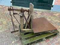 Antieke bascule vloerweegschaal - afbeelding 8 van  9