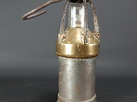 Antieke belgische mijnwerklamp - afbeelding 2 van  5