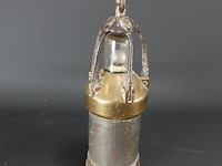 Antieke belgische mijnwerklamp