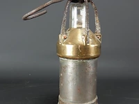 Antieke belgische mijnwerklamp - afbeelding 2 van  5