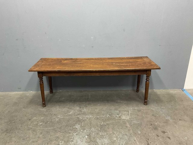 Antieke bijzettafel afm. ca. 160x45x40 cm - afbeelding 1 van  4