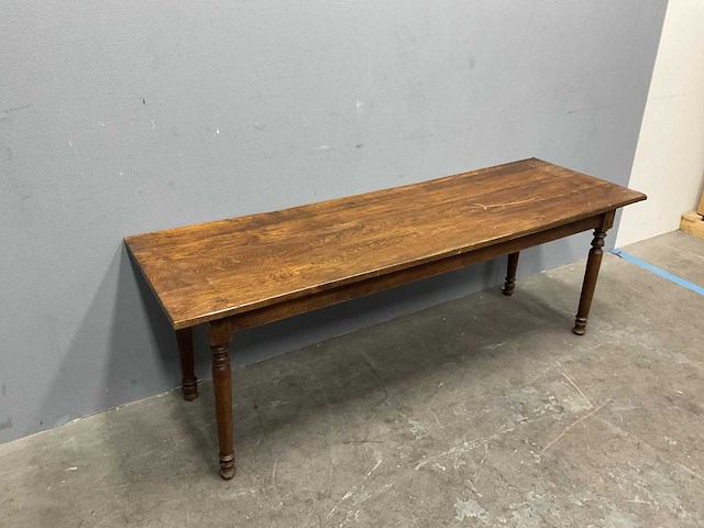 Antieke bijzettafel afm. ca. 160x45x40 cm - afbeelding 2 van  4