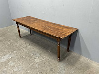 Antieke bijzettafel afm. ca. 160x45x40 cm - afbeelding 3 van  4