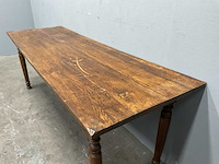 Antieke bijzettafel afm. ca. 160x45x40 cm - afbeelding 4 van  4