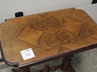 Antieke bijzettafel. afmeting blad 75 x 44 cm. hoogte 75 cm - afbeelding 3 van  3