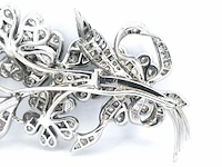 Antieke broche met diamanten 12.00 carat - afbeelding 2 van  11
