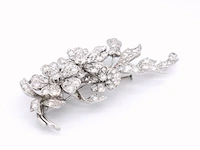 Antieke broche met diamanten 12.00 carat - afbeelding 7 van  11