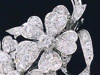 Antieke broche met diamanten 12.00 carat - afbeelding 10 van  11