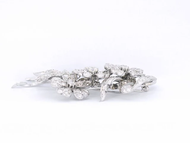 Antieke broche met diamanten 12.00 carat - afbeelding 11 van  11