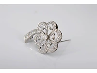 Antieke broche met diamanten - afbeelding 2 van  7
