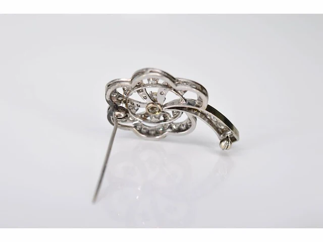 Antieke broche met diamanten - afbeelding 4 van  7