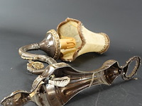 Antieke brons/messing wandkandelaar - afbeelding 5 van  5