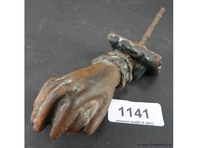 Antieke bronzen deurklopper - afbeelding 1 van  5