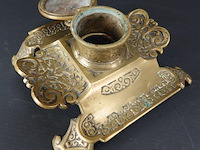 Antieke bronzen inktpot - afbeelding 2 van  3