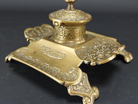 Antieke bronzen inktpot