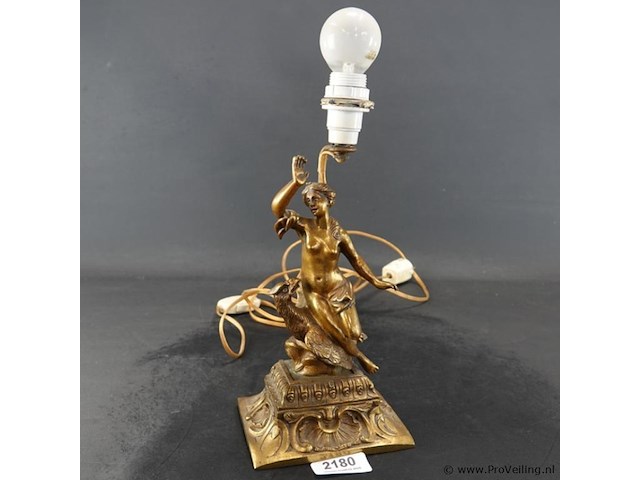 Antieke bronzen lampvoet - afbeelding 1 van  5