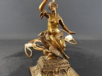 Antieke bronzen lampvoet - afbeelding 2 van  5