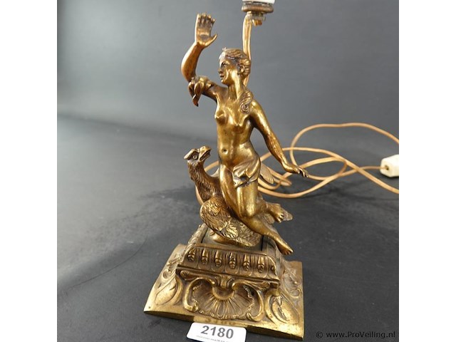 Antieke bronzen lampvoet - afbeelding 3 van  5