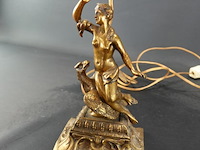 Antieke bronzen lampvoet - afbeelding 3 van  5