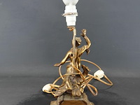 Antieke bronzen lampvoet - afbeelding 4 van  5