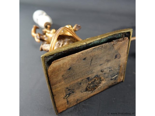 Antieke bronzen lampvoet - afbeelding 5 van  5