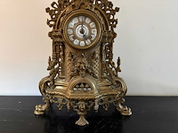 Antieke bronzen tafelklok - afbeelding 4 van  9