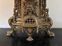 Antieke bronzen tafelklok - afbeelding 5 van  9