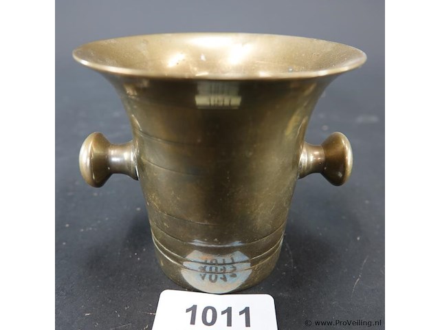 Antieke bronzen vijzel - afbeelding 1 van  5