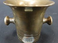 Antieke bronzen vijzel
