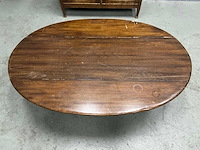 Antieke buffetkast 44x110x786 cm met tafel 140x94x44,5 cm - afbeelding 10 van  15