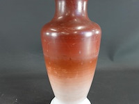 Antieke (ca. 1880) handbeschilderde opaline vaas - afbeelding 4 van  5