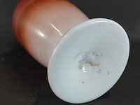 Antieke (ca. 1880) handbeschilderde opaline vaas - afbeelding 5 van  5