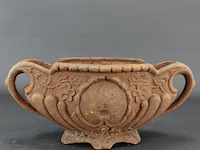 Antieke ( ca. 1900) franse ijzeren jardinière - afbeelding 1 van  5