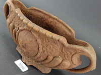 Antieke ( ca. 1900) franse ijzeren jardinière - afbeelding 2 van  5