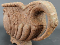 Antieke ( ca. 1900) franse ijzeren jardinière - afbeelding 4 van  5