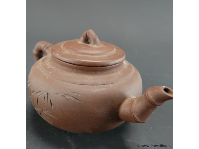 Antieke chinese yixing zisha theepotzisha - afbeelding 3 van  5