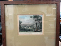 Antieke druk beek/elten - afbeelding 1 van  5