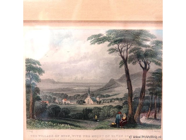 Antieke druk beek/elten - afbeelding 2 van  5