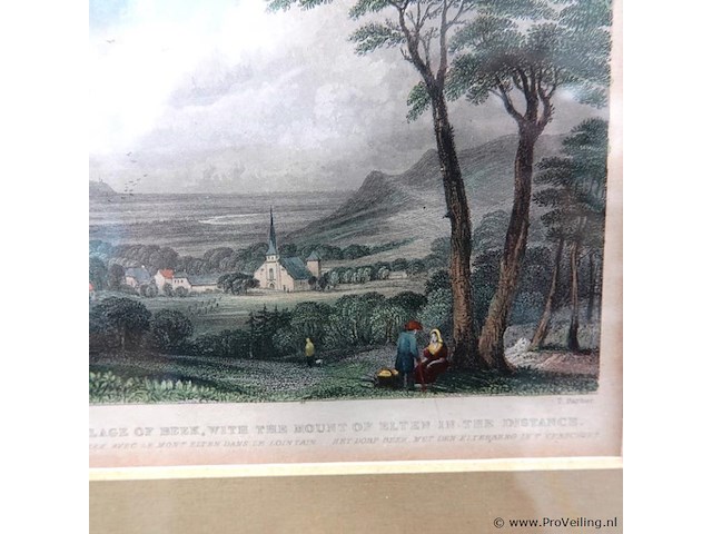 Antieke druk beek/elten - afbeelding 3 van  5