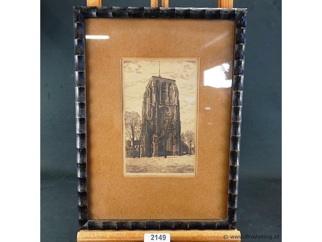 Antieke druk de oldehove te leeuwarden - afbeelding 1 van  5