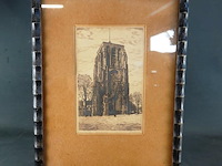 Antieke druk de oldehove te leeuwarden - afbeelding 1 van  5