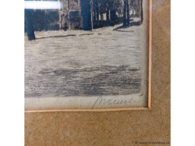 Antieke druk de oldehove te leeuwarden - afbeelding 3 van  5